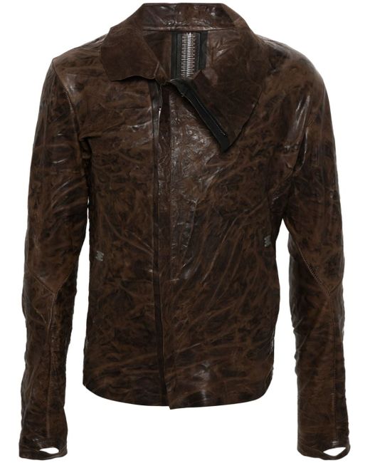 Isaac Sellam Experience crinkled leather jacket