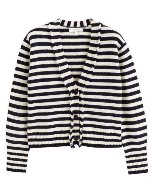 Chinti And Parker striped fringed-edge cardigan