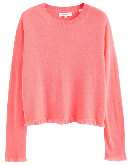 Chinti And Parker crew-neck ruffled jumper