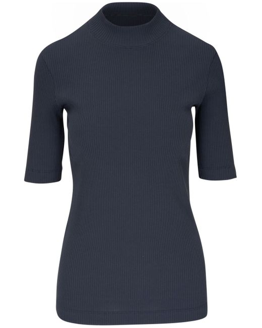 Brunello Cucinelli ribbed-knit mock-neck top
