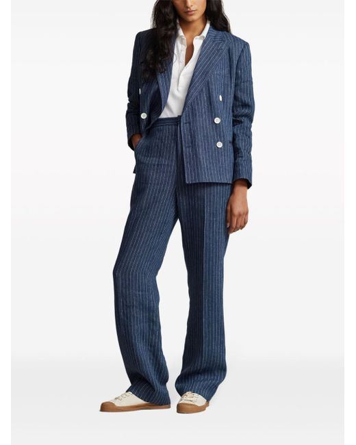 Polo Ralph Lauren pinstripe straight-leg trousers