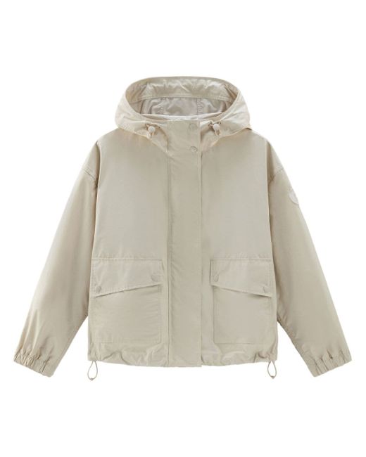 Woolrich water-repellent hooded jacket
