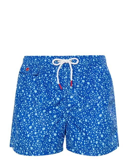 Kiton bubble-print swim shorts