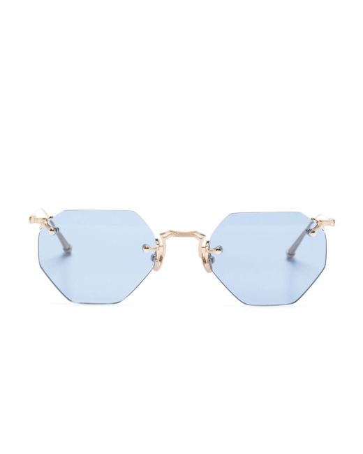 Matsuda geometric-frame rimless sunglasses
