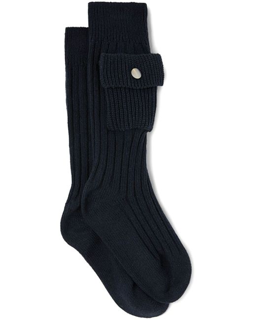 Jil Sander flap-pocket ribbed-knit socks