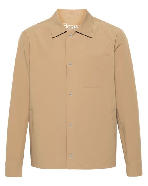 Herno plain shirt jacket