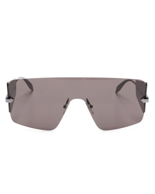 Alexander McQueen oversize shield-frame sunglasses