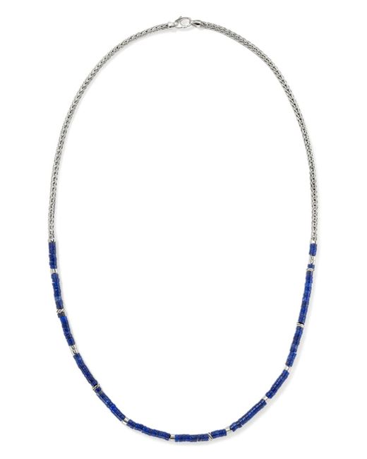 John Hardy sterling silver lapis lazuli heishi necklace