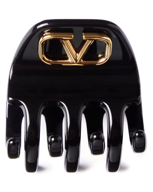 Valentino Garavani Vlogo high-shine hair clip