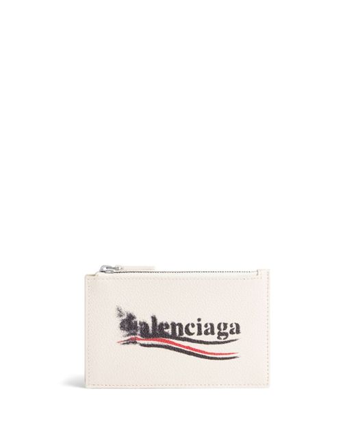Balenciaga large Cash leather cardholder