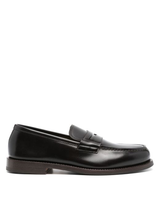Henderson Baracco round-toe leather loafers