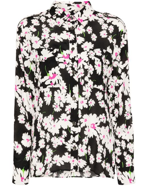 Msgm floral-print button-fastening shirt