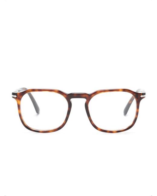 Persol tortoiseshell rectangle-frame glasses