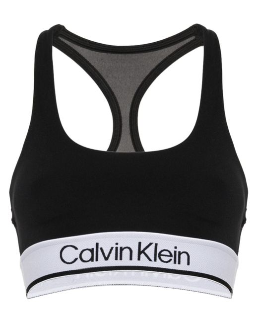 Calvin Klein logo-underband sports bra