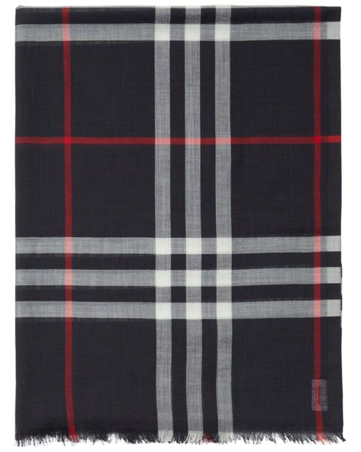 Burberry check wool-silk scarf
