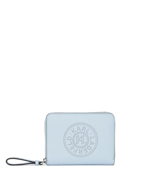 Karl Lagerfeld K/Circle perforated-logo wallet