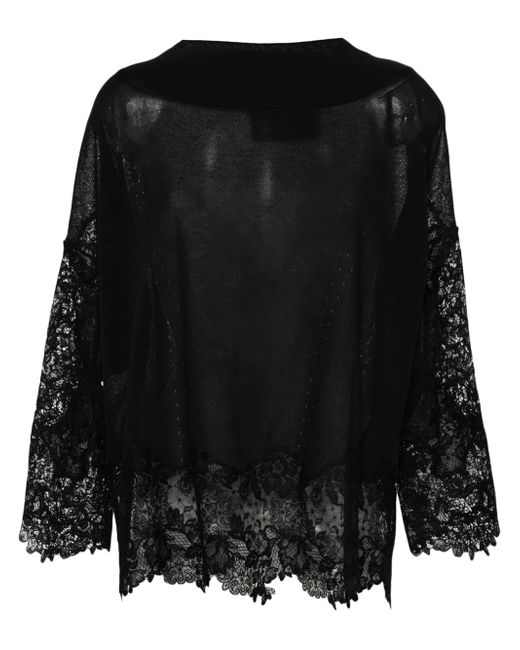 Ermanno Scervino lace knitted top