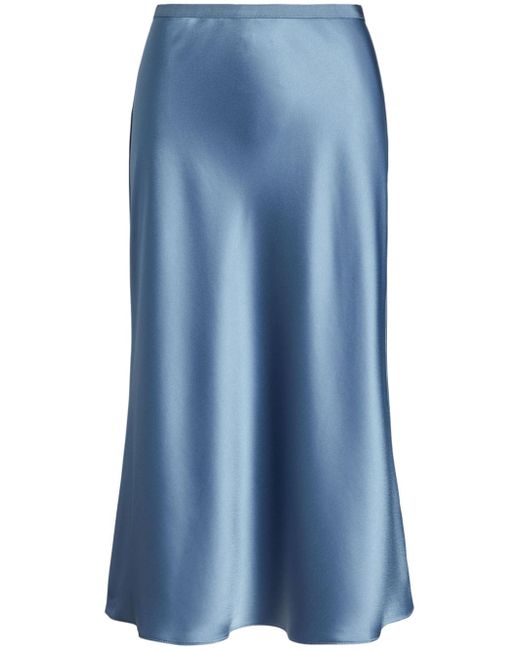 Polo Ralph Lauren satin-finish midi skirt