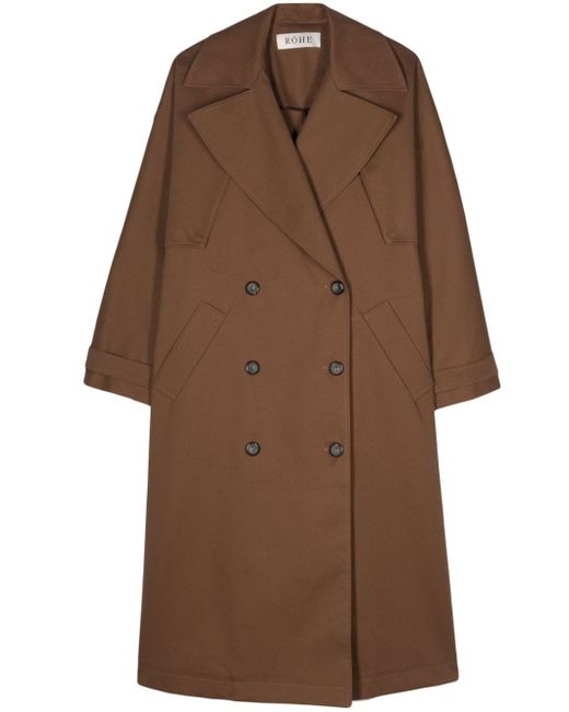 Róhe double-breasted trench coat
