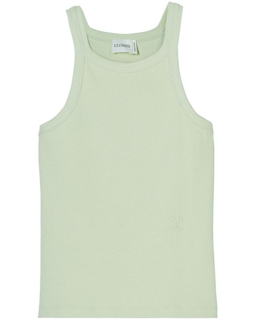 Closed Racer ribbed tank top