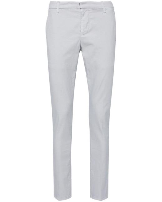 Dondup mid-rise cotton chino trousers