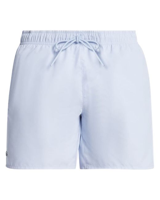 Lacoste logo-appliqué drawstring swim shorts
