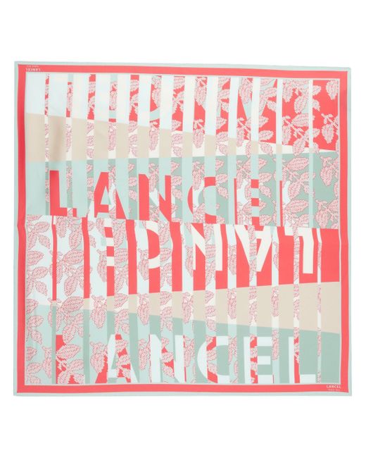 Lancel Horizon logo-print scarf