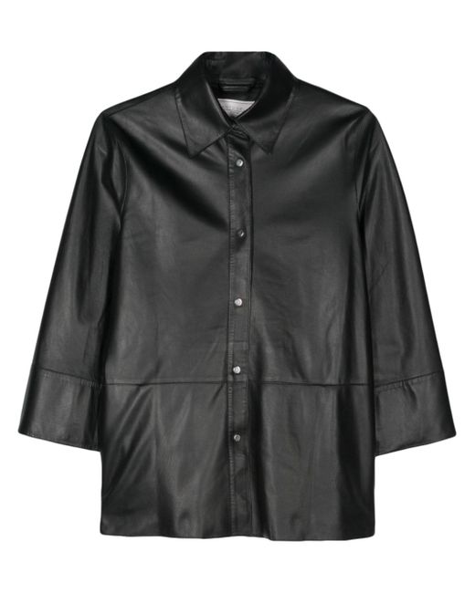 Antonelli Federick leather shirt jacket