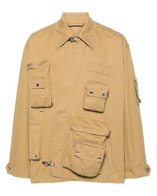 Lanvin Crossed Front cotton utility jacket