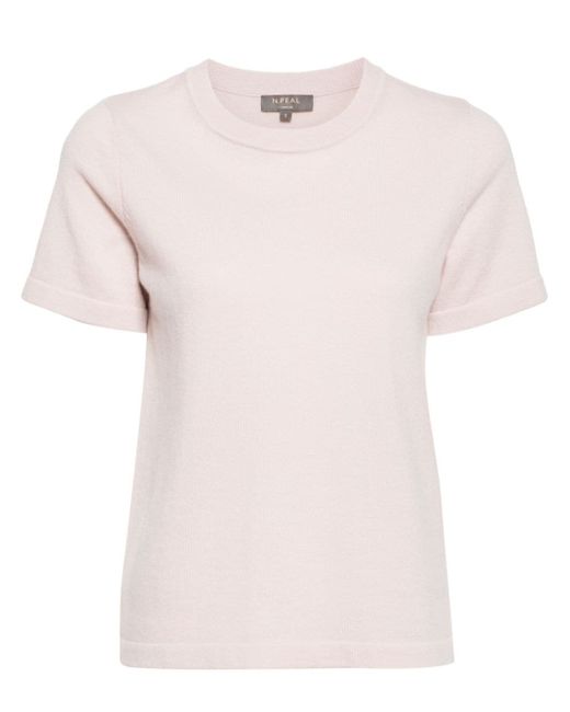 N.Peal short-sleeve cashmere T-shirt