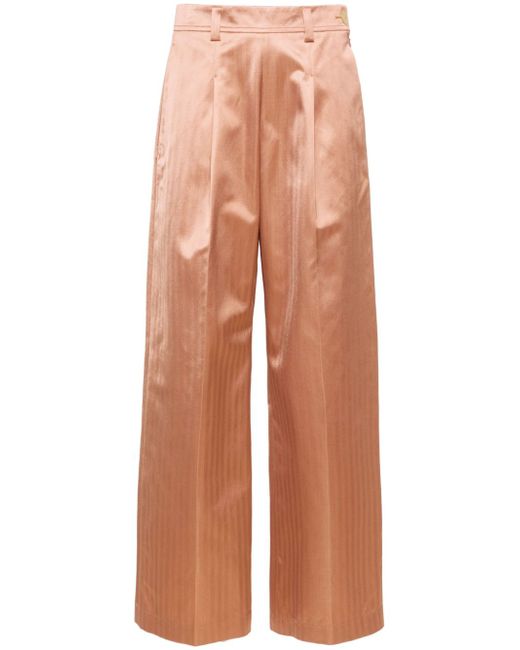 Forte-Forte high-waisted pleated trousers