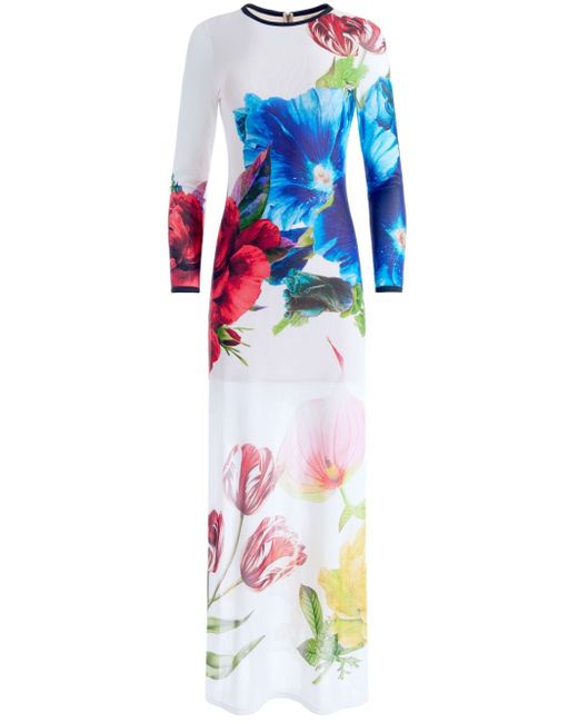 Alice + Olivia Delora floral-print maxi dress