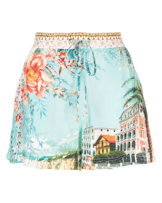 Camilla From Sorrento-print shorts
