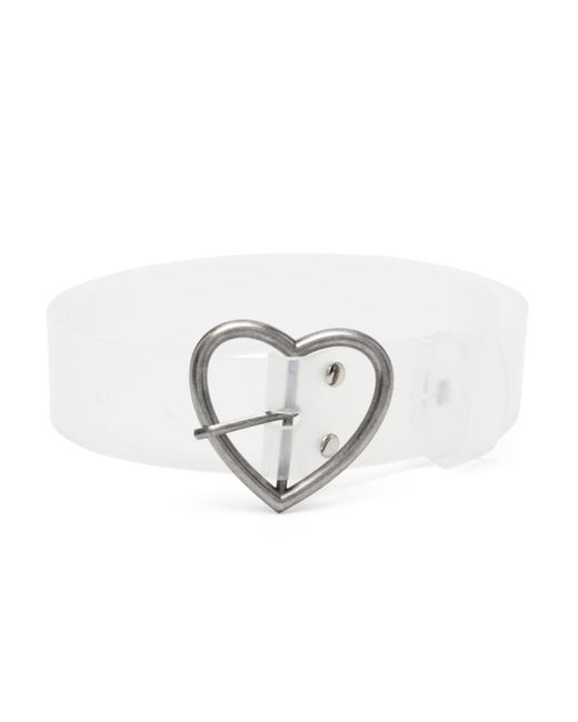 Martine Rose heart-buckle transparent belt