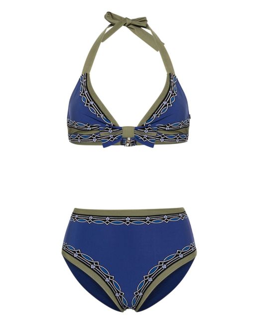 Etro geometric-print bikini
