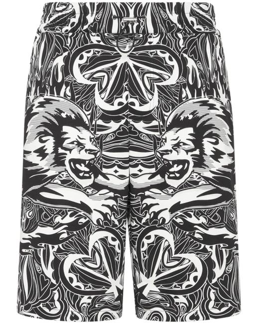 Philipp Plein Tribal Circus-print shorts