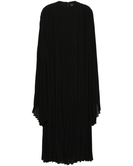 Balenciaga pleated wide-sleeve maxi dress
