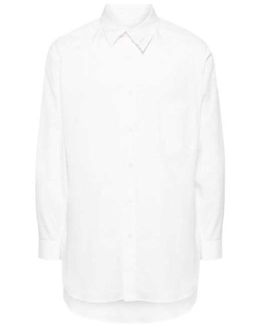 Yohji Yamamoto asymmetric-collar shirt