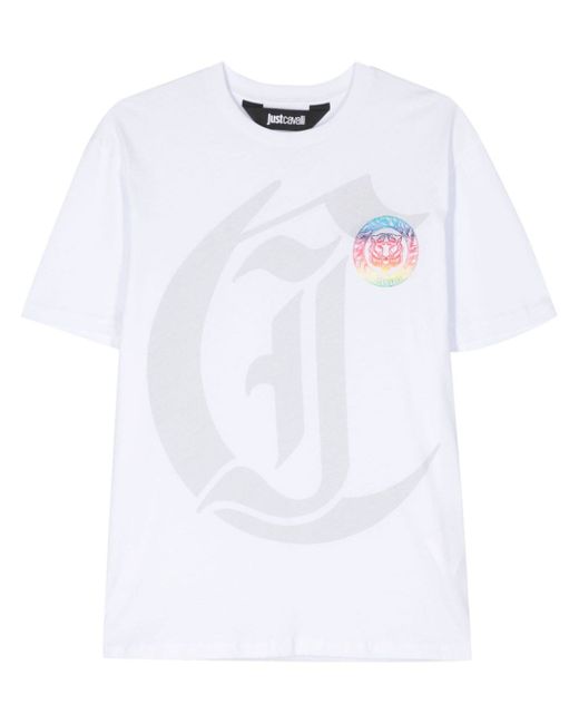Just Cavalli logo-print T-shirt