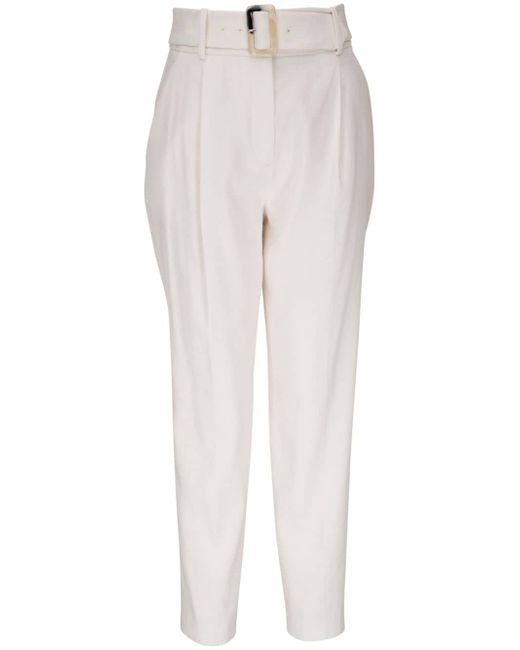 Veronica Beard belted tapered trousers