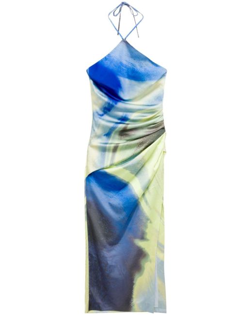 Simkhai Hansel abstract-print midi dress
