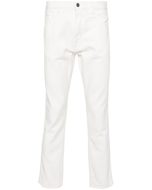 Fursac button-fastening cotton tapered jeans