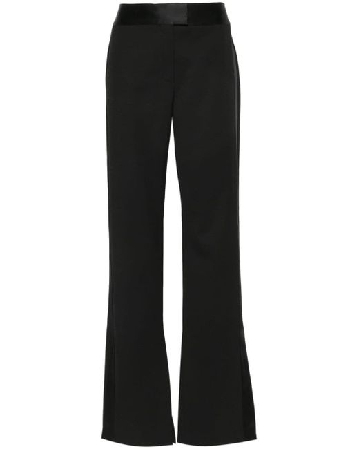 Off-White satin-trim wool trousers