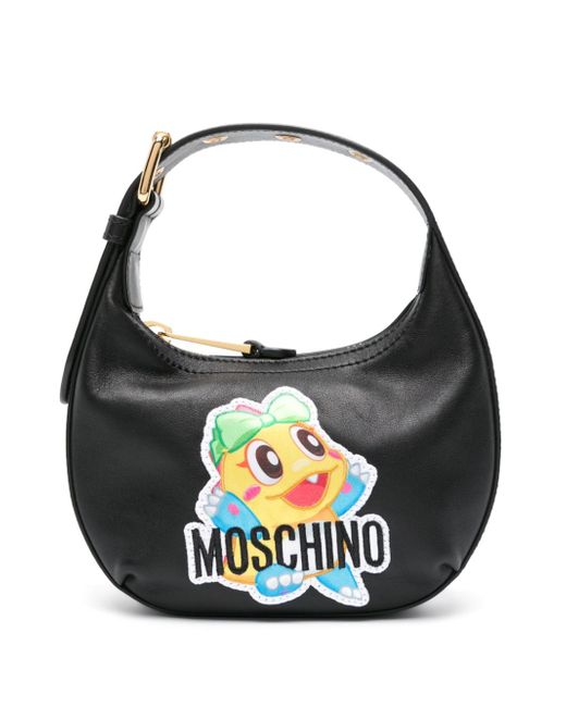 Moschino logo-appliqué tote bag