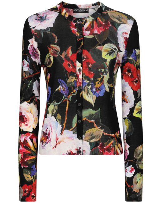 Dolce & Gabbana floral-print cardigan