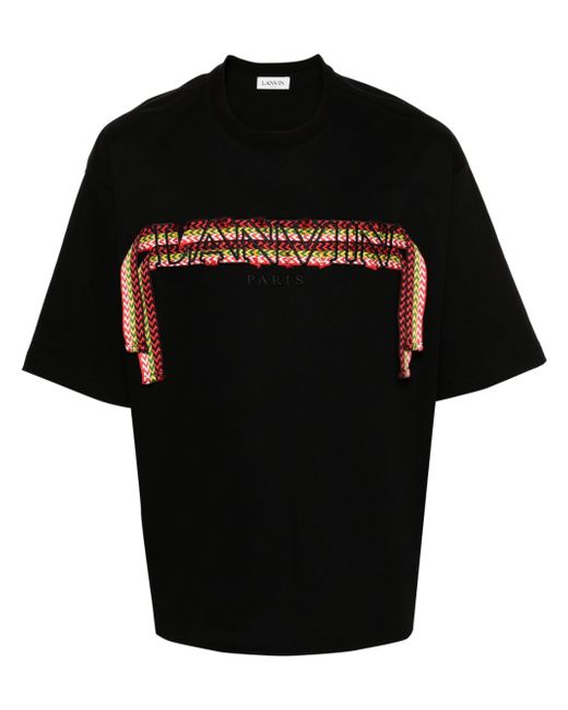 Lanvin curb lace-detailed cotton T-shirt