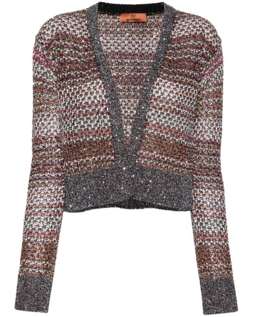 Missoni sequin-embellished knitted cardigan
