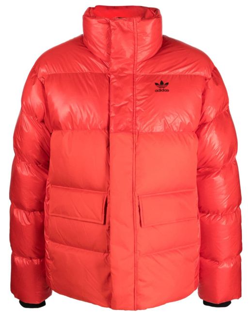 Adidas Trefoil-logo padded jacket
