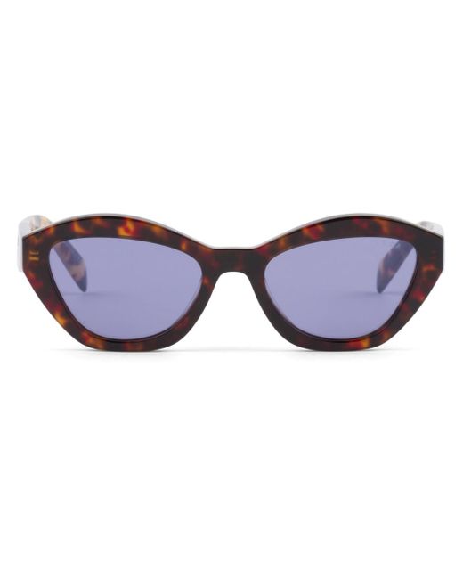 Prada logo-plaque cat-eye sunglasses