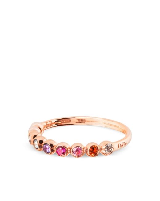 Dodo 9kt rose Bollicine gemstone ring